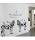 WST023 - Zebras Ink Landscape Quotes Vinyl Wall Sticker